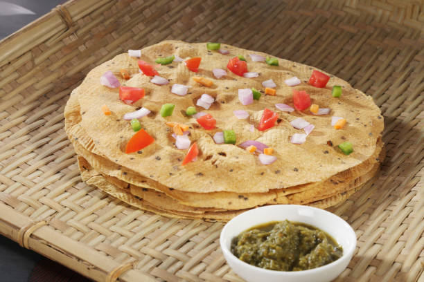 istock Moong Dal Pappad or Masala Pappad With Chop Veggies 1805577602