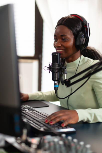 istock African professional space shooter streamer discussing strategy 1805588525