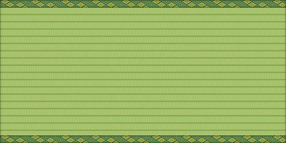 Pattern illustration of tatami mat. Vector data of tatami surface and tatami edge patterns are registered as seamless patterns.