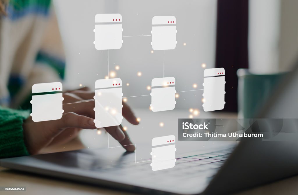 Human Use Laptop Process With Workflows Flowchart Programmer Process ...