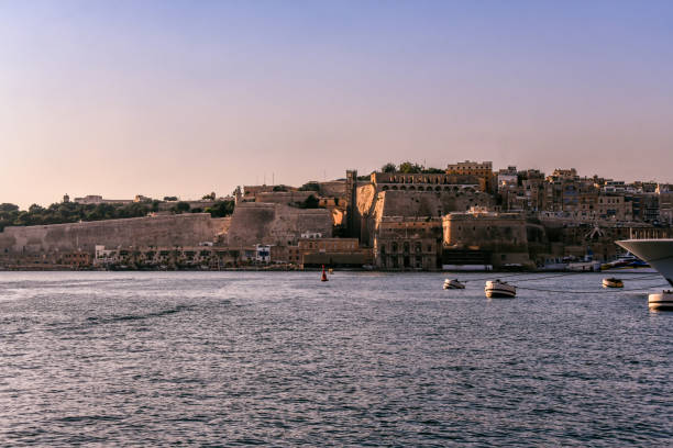 istock Sunset Over Cospicua Grand Harbor, Malta 1805641843