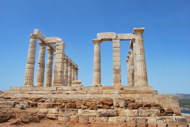 istock Temple of Poseidon at Cape Sounion, Greece 1805646450