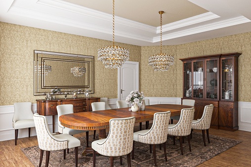 3D Render - Luxury Dining Room