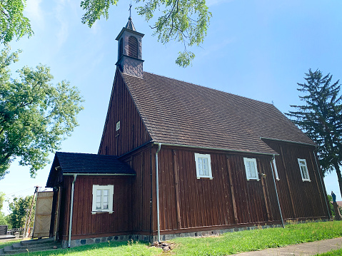 Wooden Church of St. John the Baptist was build in 1257. in Rubovo Poland. Build as an half-timbered church.