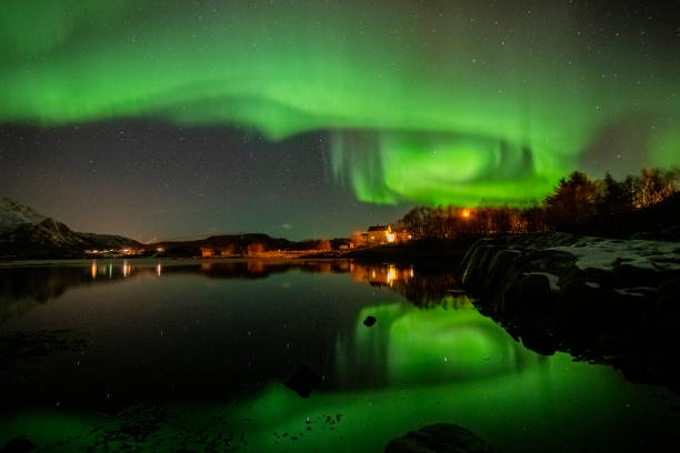 istock Northern Lights, Aurora Borealis over Northern Norway during winter 1805662272