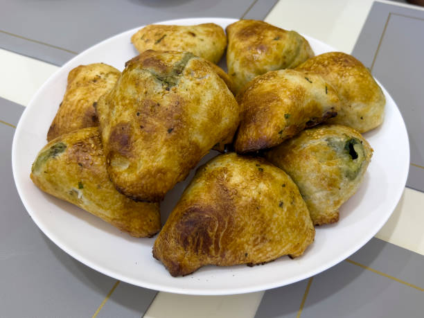 istock The dumplings filled with meat and spices. 1805665880
