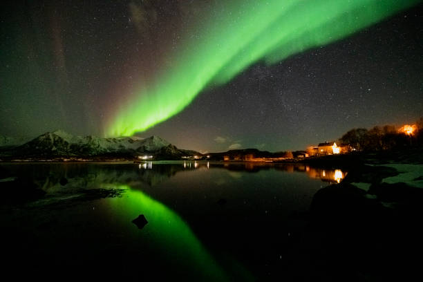 istock Northern Lights, Aurora Borealis over Northern Norway during winter 1805665954