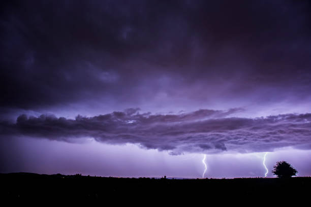istock Lightning in Balaguer, Lleida, Catalonia, Spain 1805677674