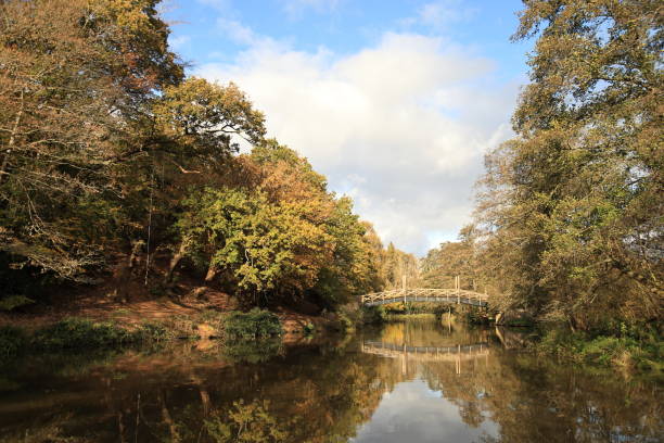 istock River Wey footbridge Guildford Surrey 1805684403