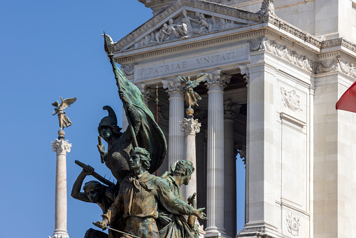 Vienna, Austria - August 6, 2016: Hofburg Imperial Palace, the St Michael gate with the Hercules statues