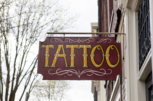 Tattoo shop in Amsterdam