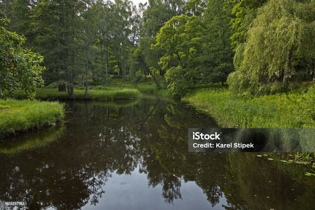 River Gavlean in Gävle, Sweden, Europe Blue Stock Photo