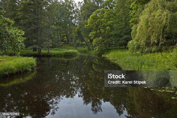 River Gavlean In Gävle Sweden Europe Stock Photo - Download Image Now - Blue, Cloud - Sky, Color Image