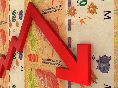 Argentina peso money finance crisis chart graph