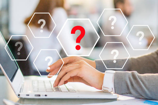 istock Customer service concept. Online questions and answers. 1805751565