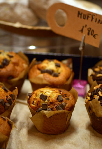 istock Tender and gentle artisanal cupcake with chocolate chips 1805752313
