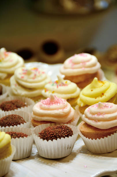Tender and gentle artisanal cupcake with pastry cream