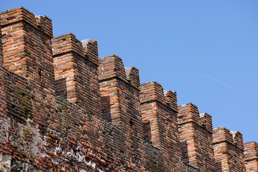ancient city wall of Verona, Italy
