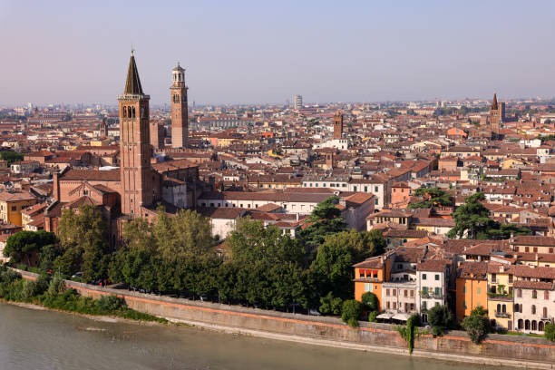 istock old town of Verona with adige river 1805767162