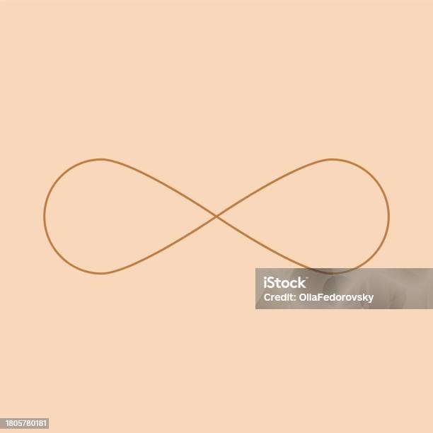 Infinity Form Infinity Infinity Symbol Geometric Form Modern Round Shape Stock ...