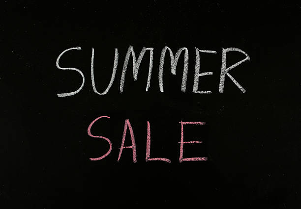 istock summer sale drawing on blackboard 180580410
