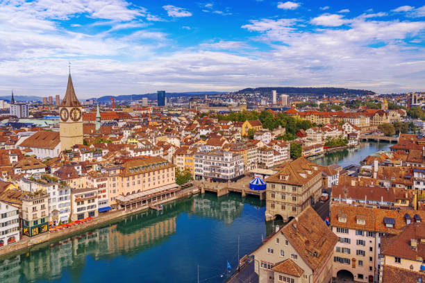 istock Zurich, Switzerland Over the Limmat River 1805821671