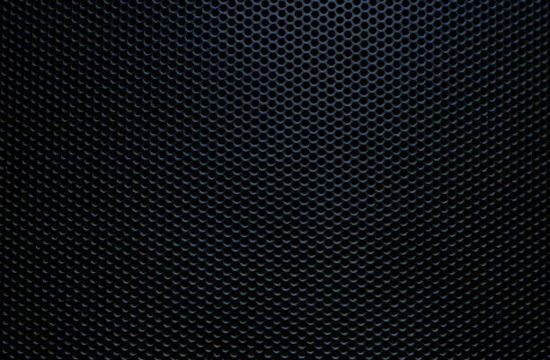 istock Close-up of black background texture,macro black background texture,Seamless pattern of texture silver or stainless steel hexagon for background. Abstract, Art and Close up object concept 1805849911