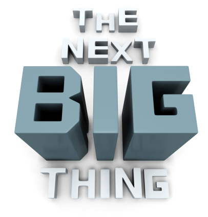 The next big thing coming soon announcement 3d illustration