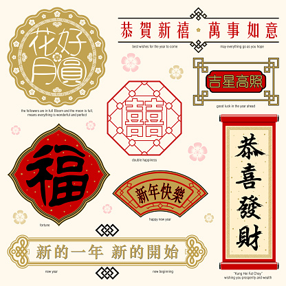 istock Chinese Frame and Text 180585415