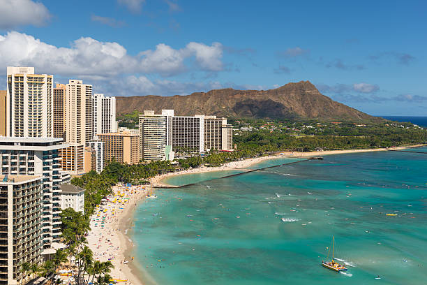 istock Waikiki Beach in summer 180587961
