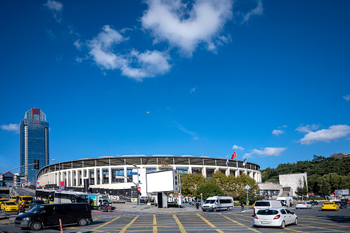 Istanbul Turkey; November 14, 2023: Vodafone Park Stadium to Besiktas to beautiful city is İstanbul, Turkey