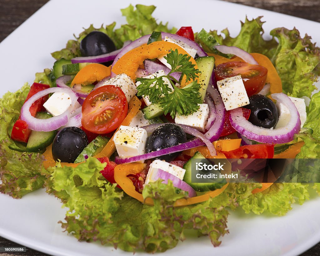 Griechischer Salat - Lizenzfrei Bunt - Farbton Stock-Foto