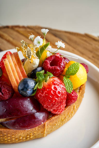 istock Close-up of fruit tart 1805952089