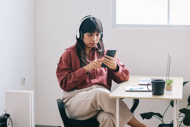 Side Hustle - Female Working Online at Home
