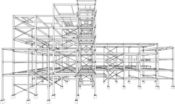 istock 3D illustration of industrial building 1805989147