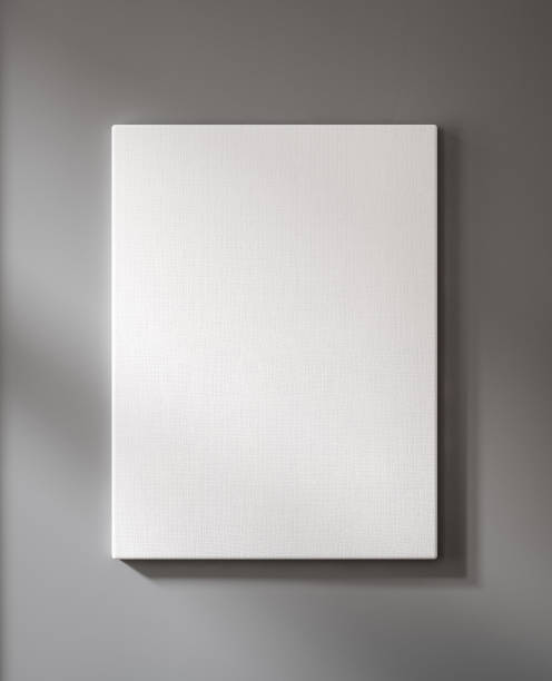 Mockup poster canvas close up