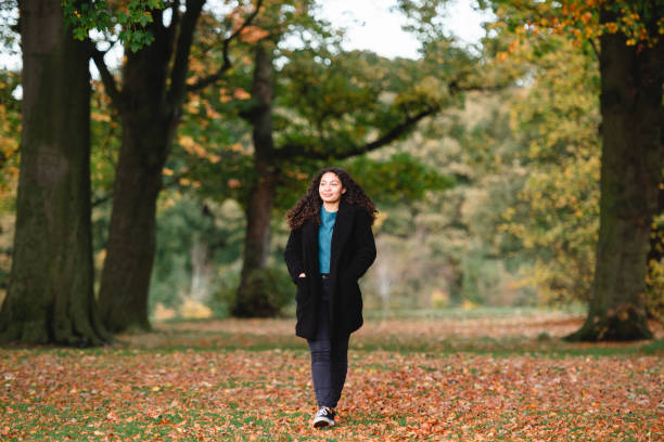 Passeggiata autunnale - foto stock