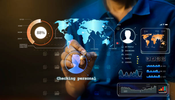 istock Concept of personal data verification, human resource management, HR, staffing and development. 1806012143