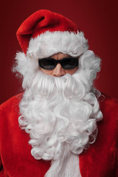 Cool Santa: Christmas with Attitude stock photo