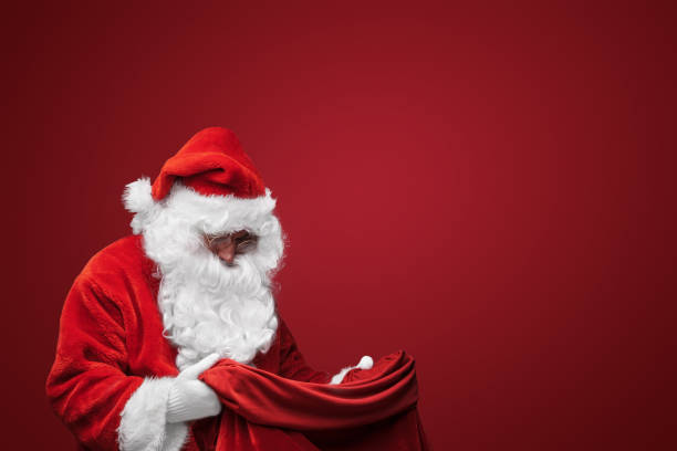 istock Confident Santa Claus Ready for Christmas 1806037102