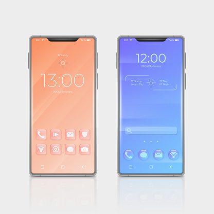 Mobile Smart Phone Lcd Screen Cellphone Interface Design Smartphone ...