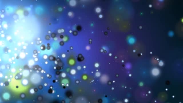 Colorful Bokeh Stars Motion Background
