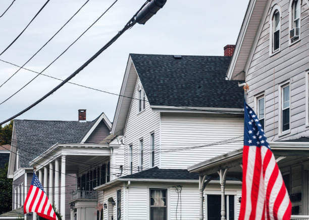 American homes - Rhode Island stock photo