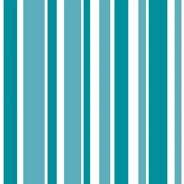 Vector illustration of Cute Seamless vector background fabric pattern strips balance geometric stripe patterns white blue color tone stripes different size design for blue sea strip wallpaper cold tone color.