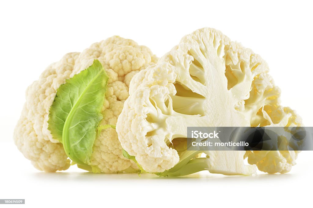 Fresh cauliflower isolated on white Cauliflower Stock Photo