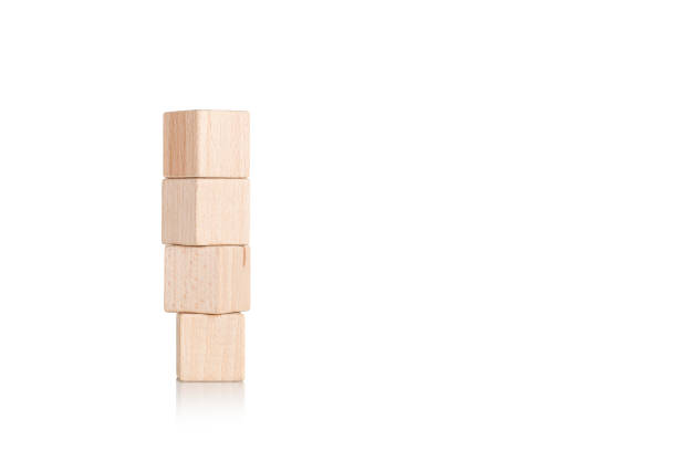 istock wooden cubes four 4 pieces on isolate white background 1806160786