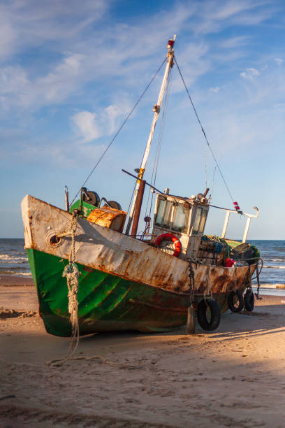 istock Old fishing ship 1806164077