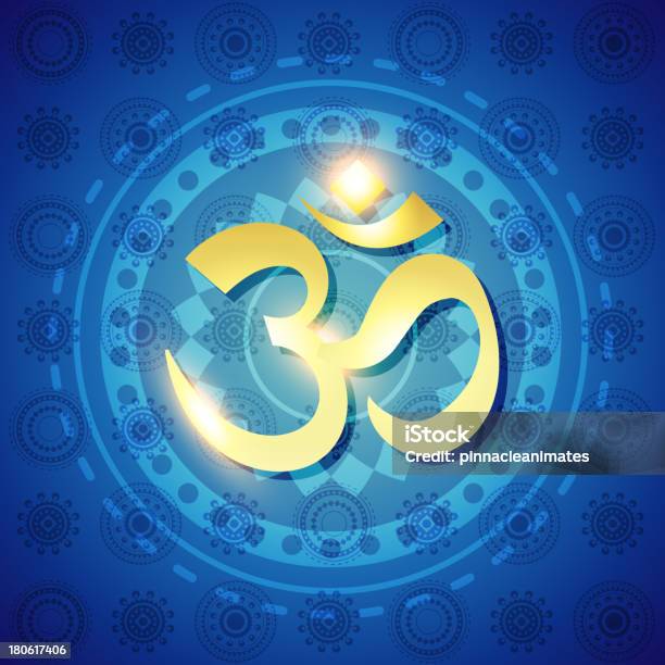 Vektor Hindu Om Text Stock Vektor Art und mehr Bilder von Diwali - Diwali, Diya - Öllampe, Elektrische Lampe