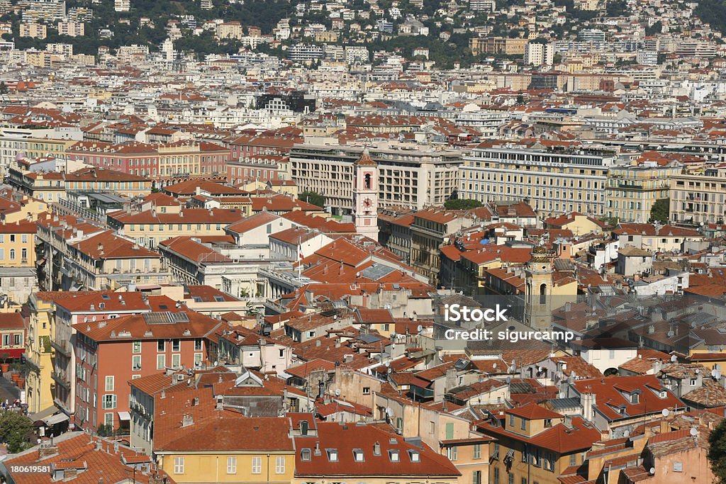 Старого города Ниццы и Французской Ривьеры, Франция. - Стоковые фото Bay des Anges роялти-фри