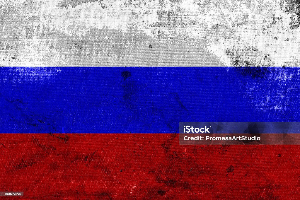 Bandera de Grunge de Rusia - Foto de stock de Abstracto libre de derechos